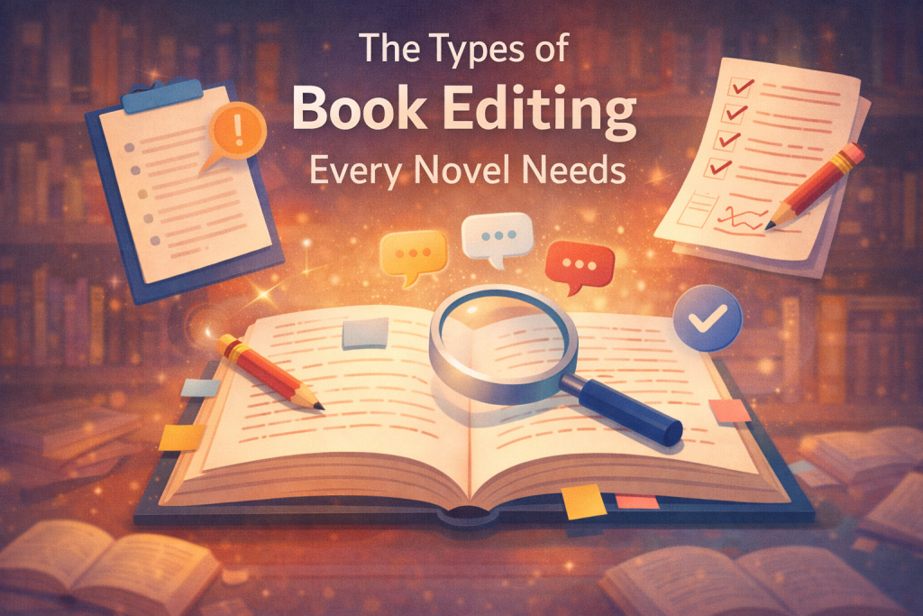 The Types of Book Editing Every Novel Needs
